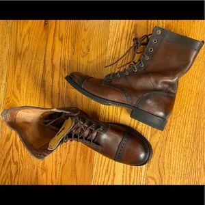 EUC Frye Logan Jump Boots, Brown